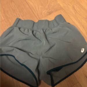 Asics Women's Athletic Shorts in Blue/Green